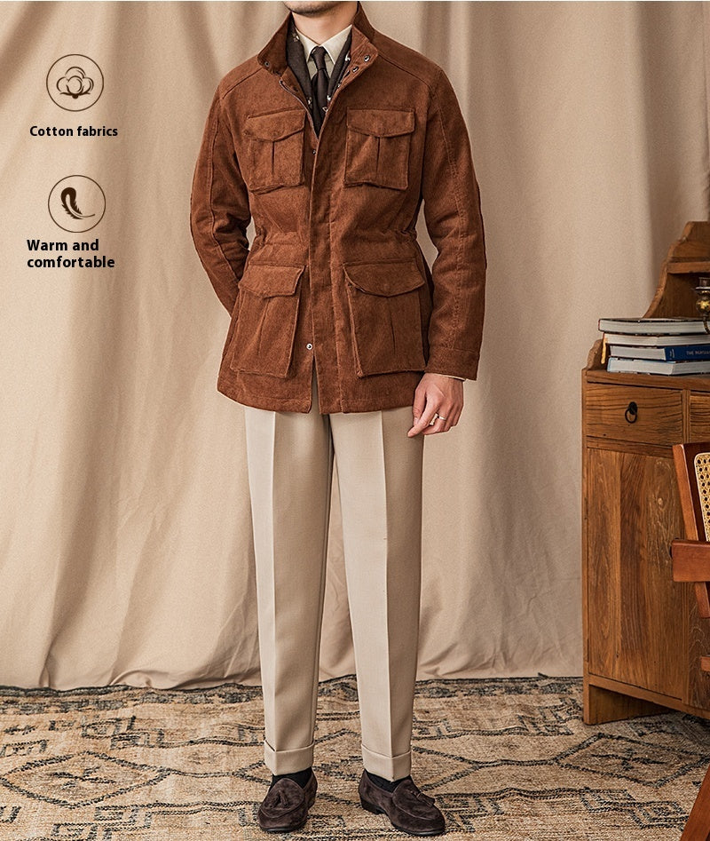 Men’s corduroy safari jacket,