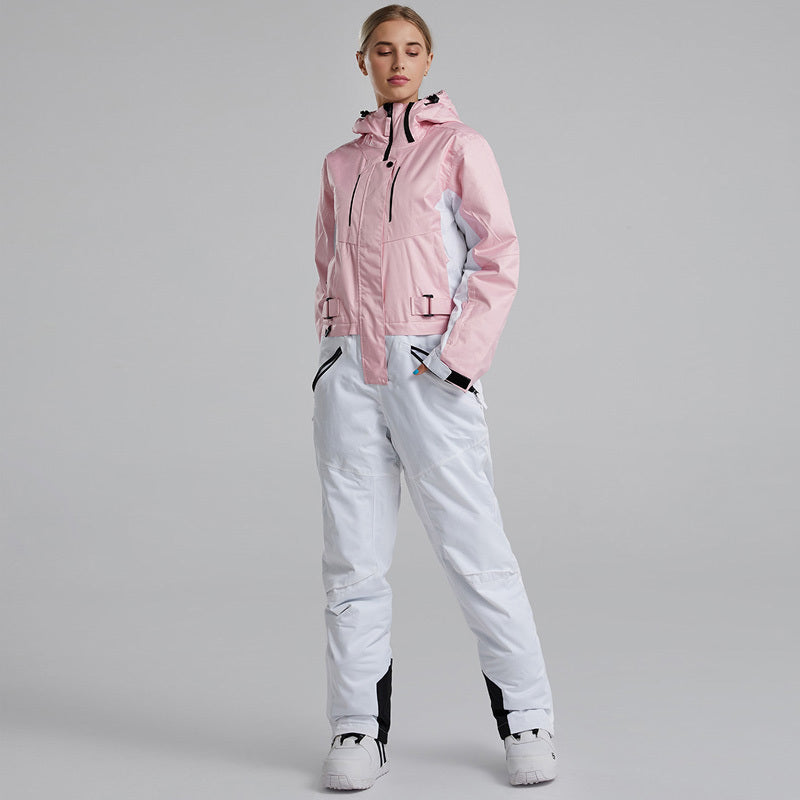 Waterproof Windproof Cotton-Filled Ski Suit, Multiple Colors
