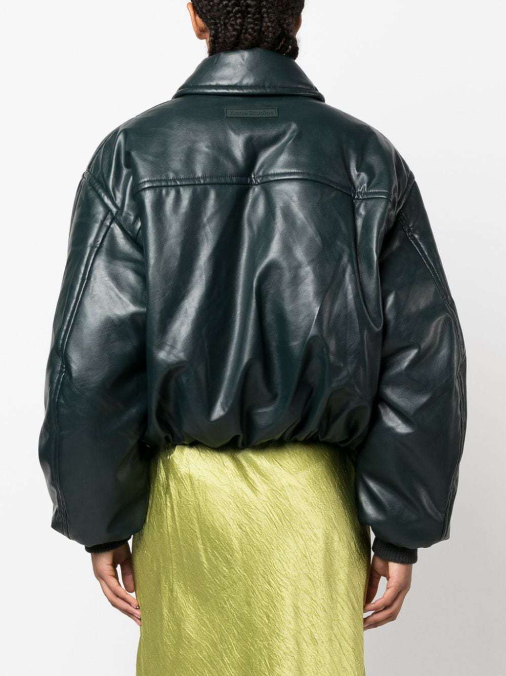 Waterproof Thermal Quilted Imitation Leather Jacket