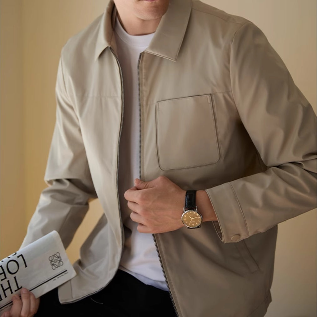 Men’s Puffer Lapel Jacket