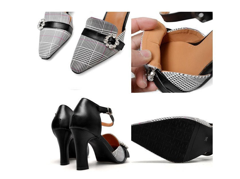 Women’s Matching Plaid High Heels