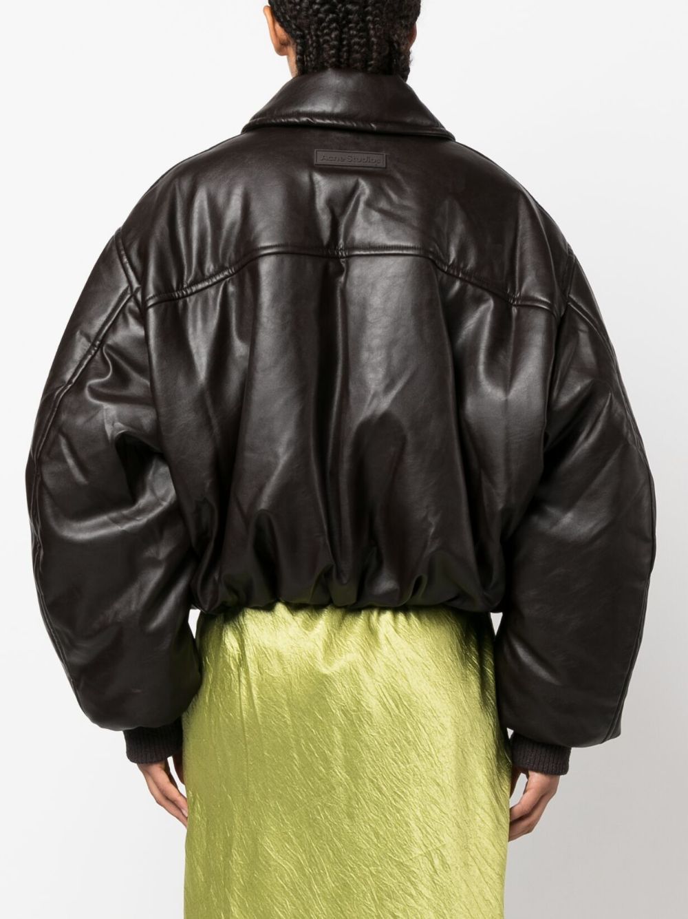 Waterproof Thermal Quilted Imitation Leather Jacket