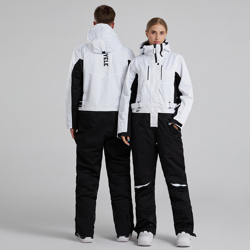 Waterproof Windproof Cotton-Filled Ski Suit, Multiple Colors