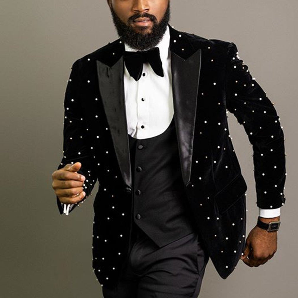 Men’s Black Wedding Suit