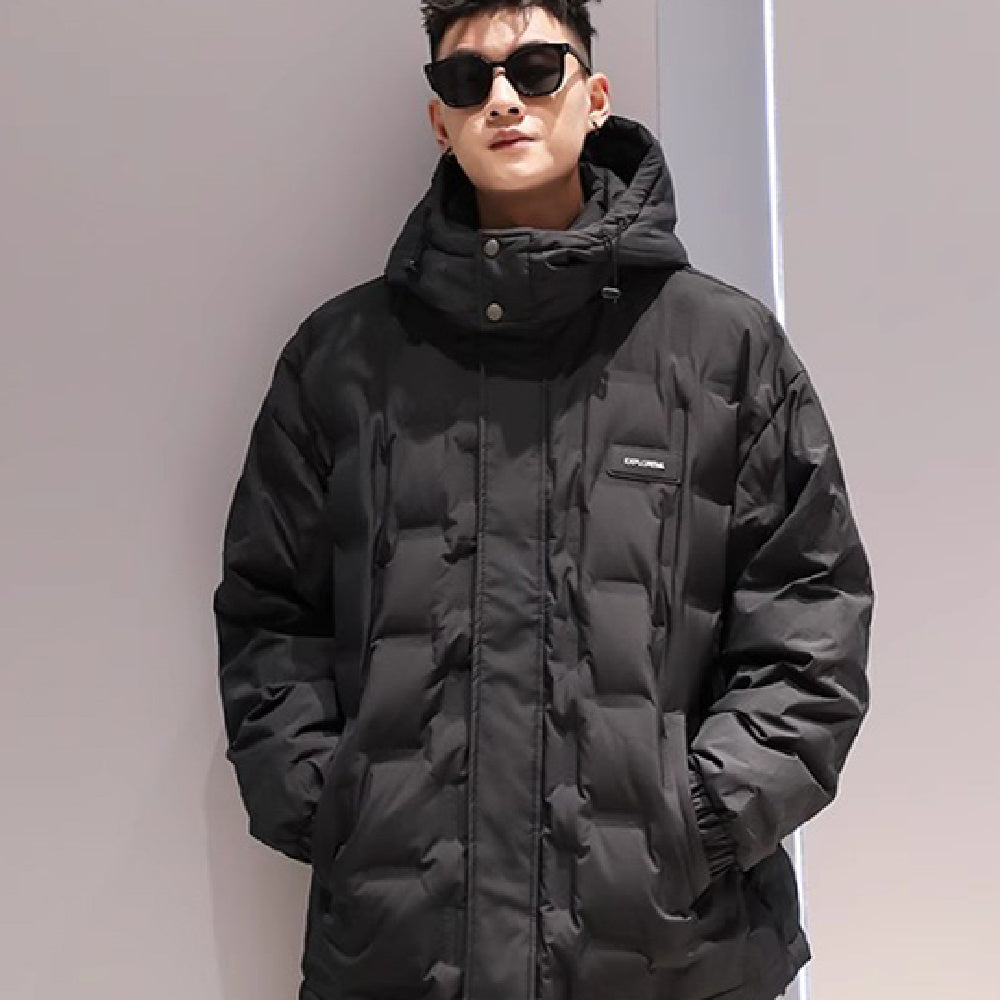Men’s White Duck Down Winter Jacket