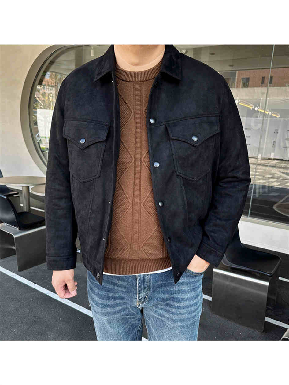 Plus Size Men’s Short Lapel Jacket