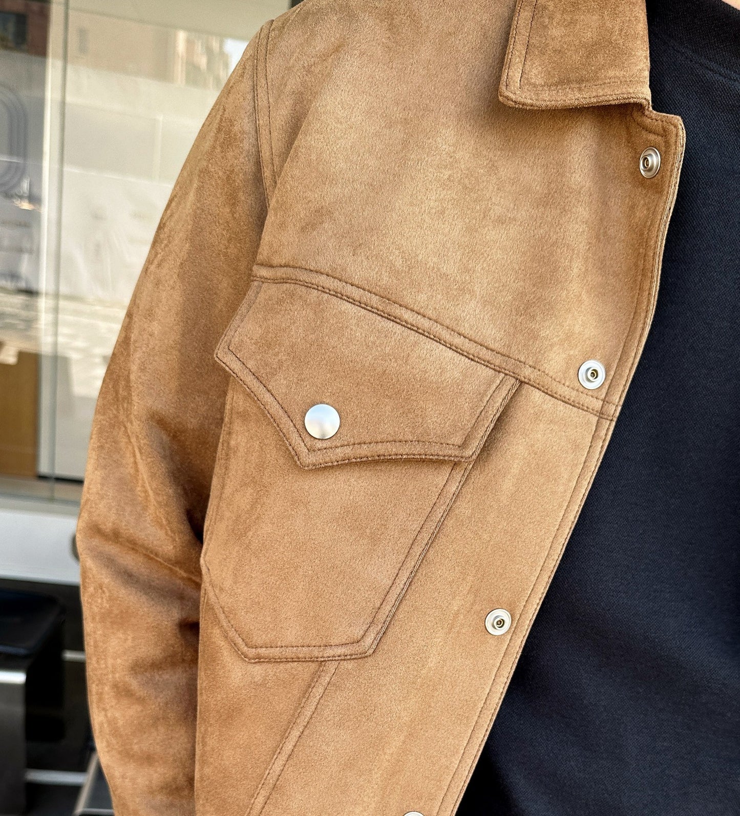Plus Size Men’s Short Lapel Jacket