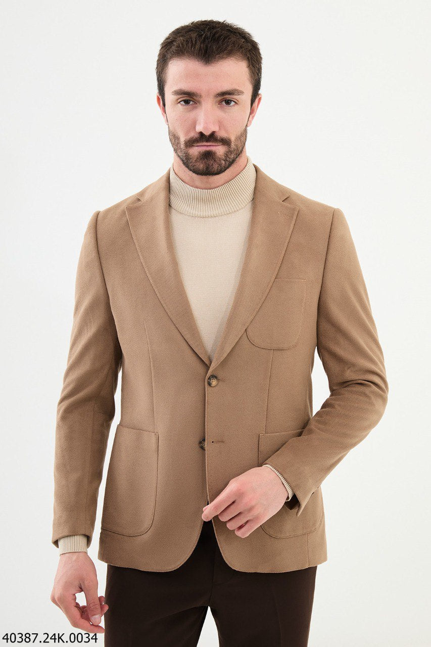 Light Brown Modern Fit Blazer