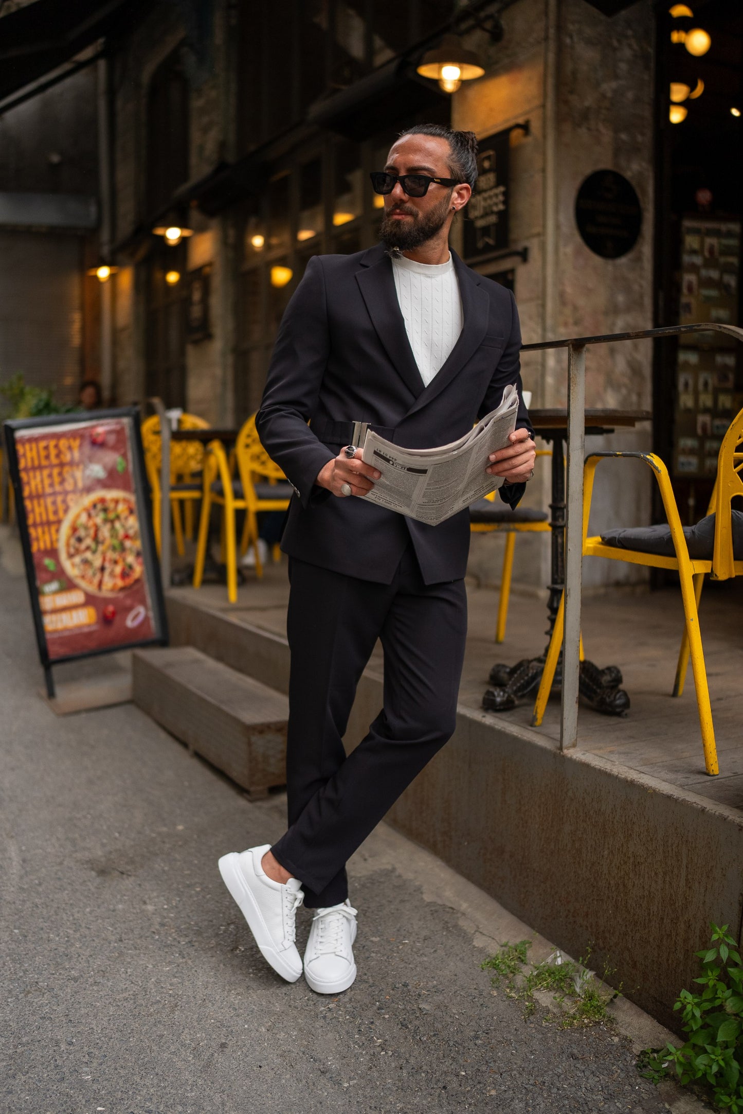Black Belted Suit