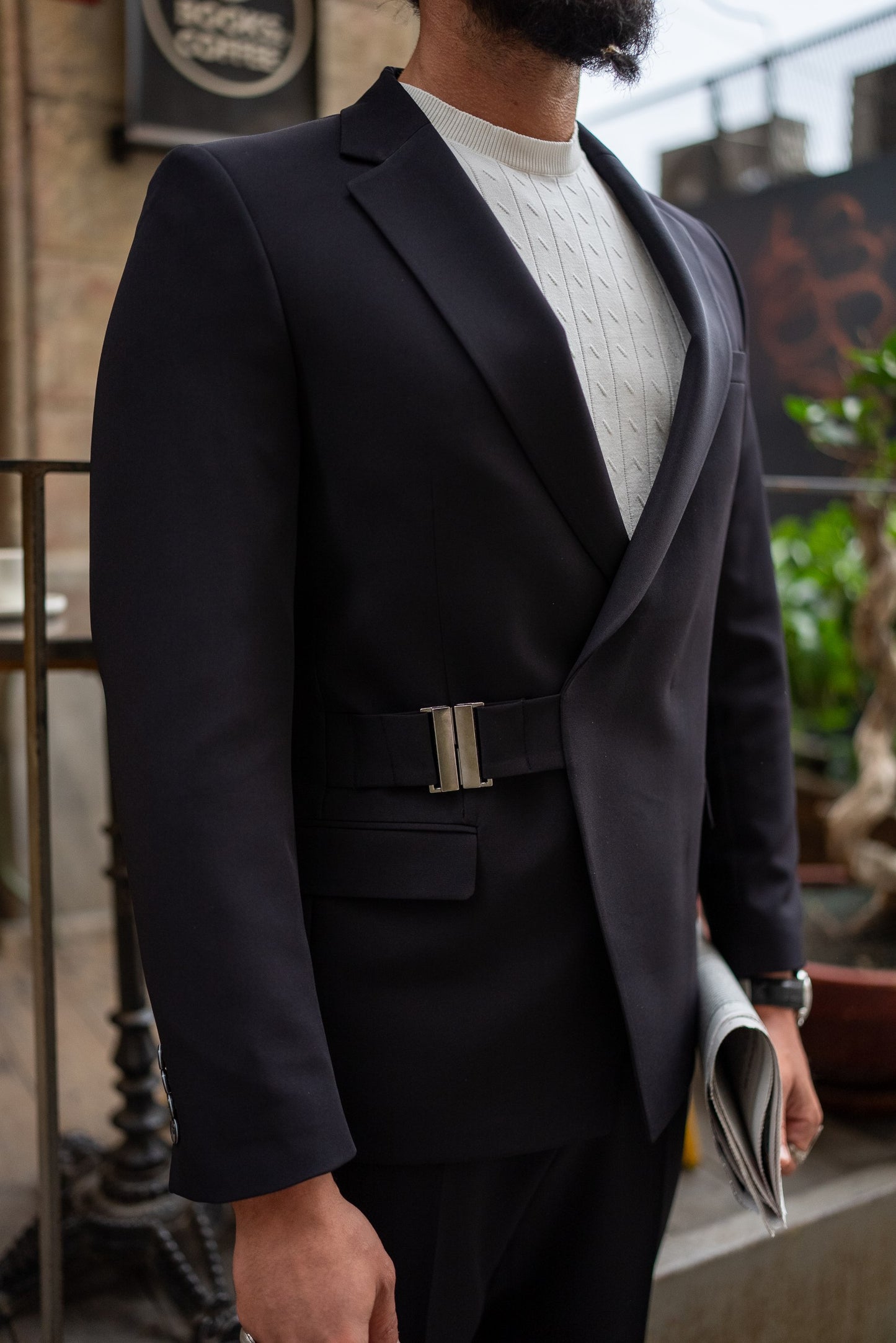 Black Belted Suit