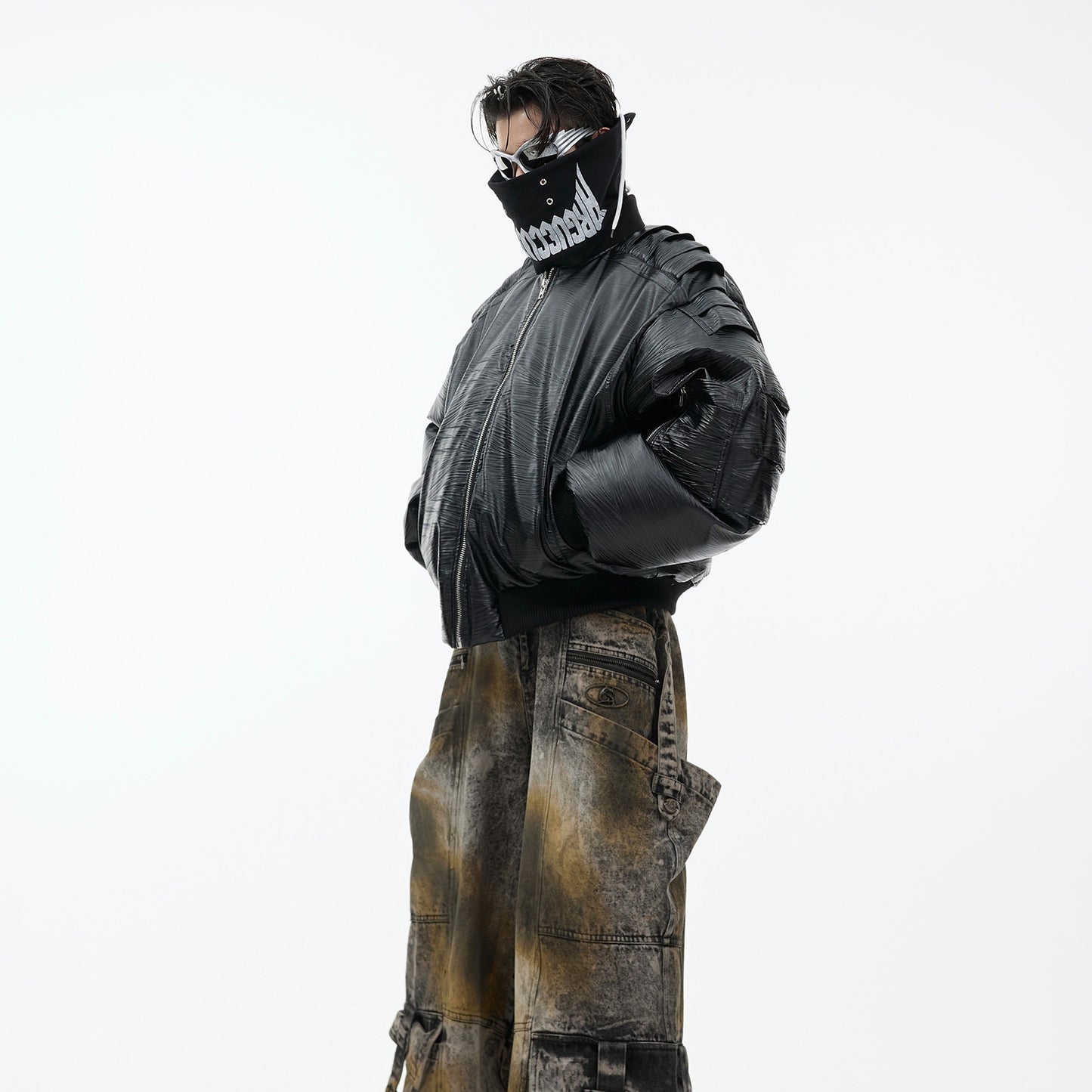 Men’s PU Leather Baseball Flight Jacket