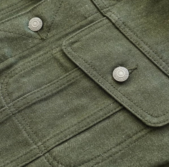 Men’s Green Denim Workwear Jacket