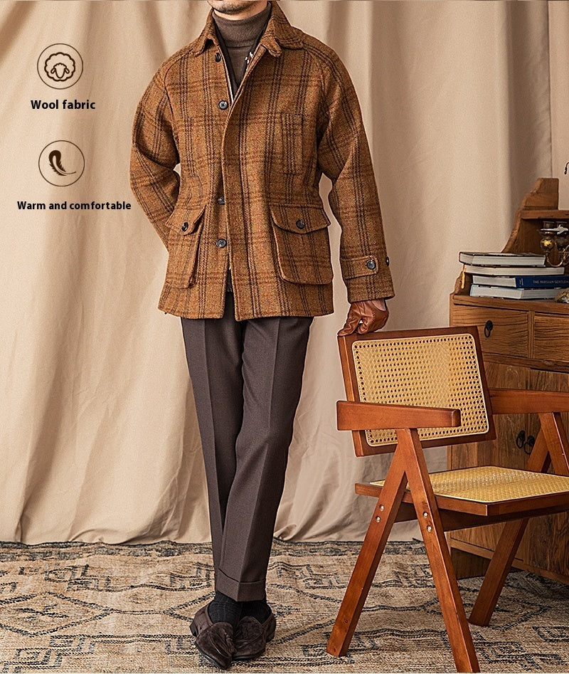 Men’s Wool Tweed Safari Jacket