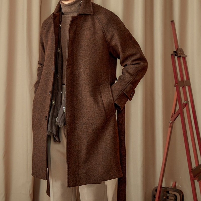 Men’s Vintage Wool Blend Winter Coat