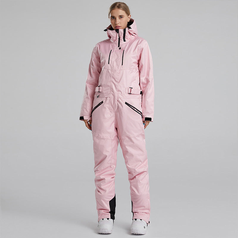 Waterproof Windproof Cotton-Filled Ski Suit, Multiple Colors