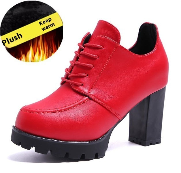 Women’s Platform High Heels with Thick Block Heels