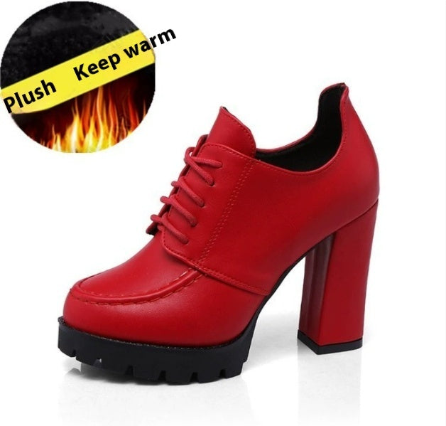 Women’s Platform High Heels with Thick Block Heels