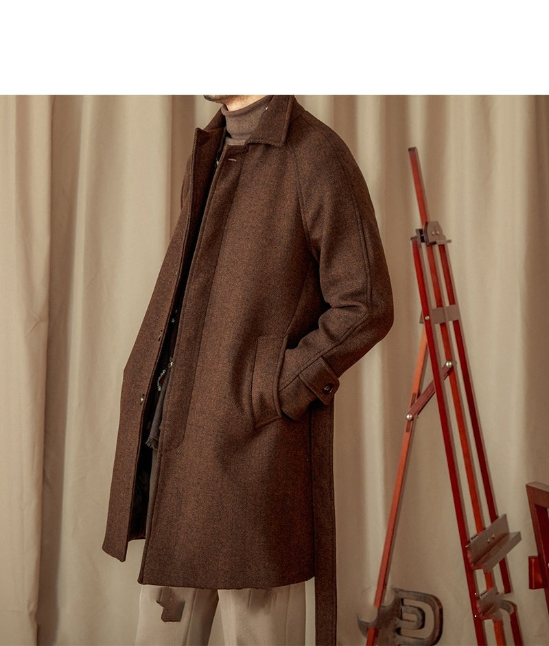 Men’s Vintage Wool Blend Winter Coat