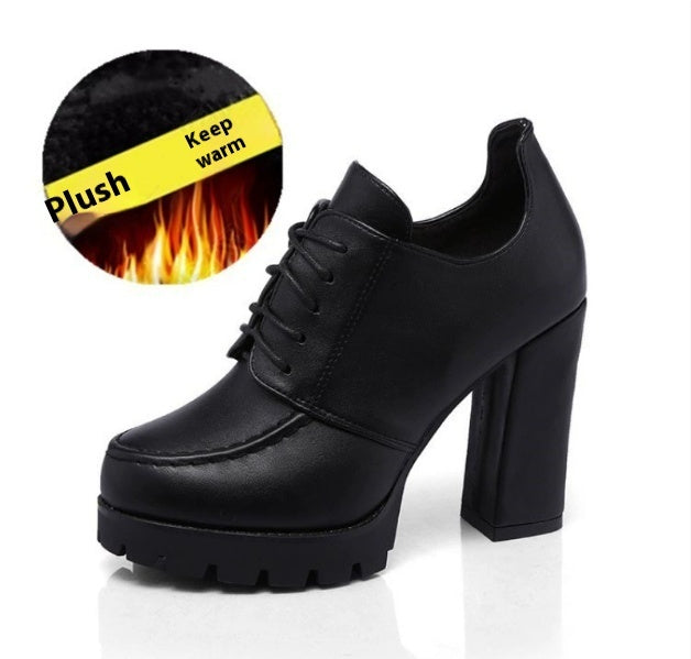 Women’s Platform High Heels with Thick Block Heels