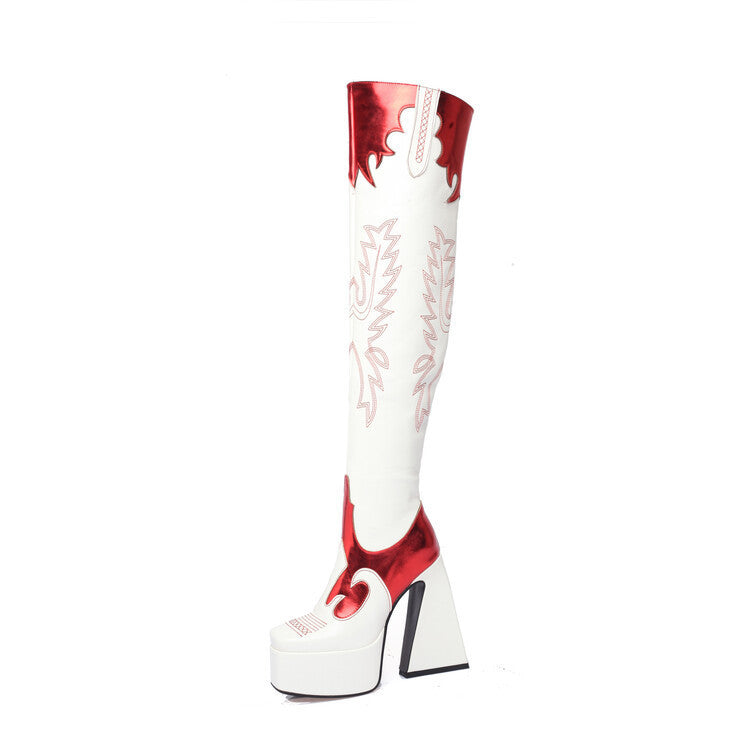 Women’s Autumn Boots with Thick High Heels