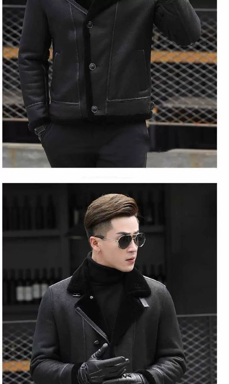 Men’s Fur Lined Short Coat