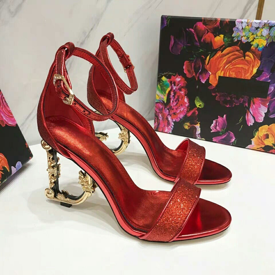 Women's Gold High heels