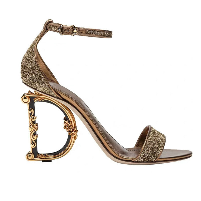 Women's Gold High heels