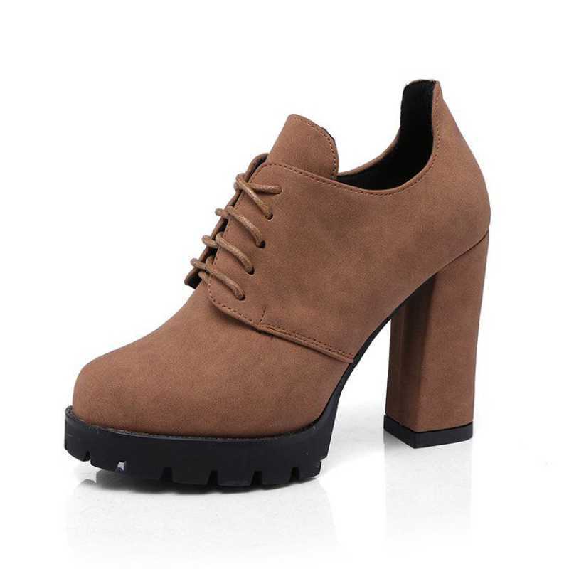 Women’s Platform High Heels with Thick Block Heels