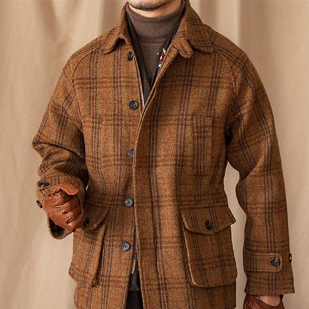 Men’s Wool Tweed Safari Jacket