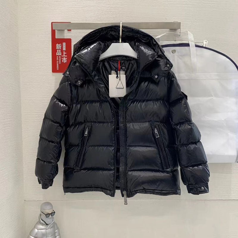 Women’s Casual Short Thickened Goose Down Cashmere Jacket