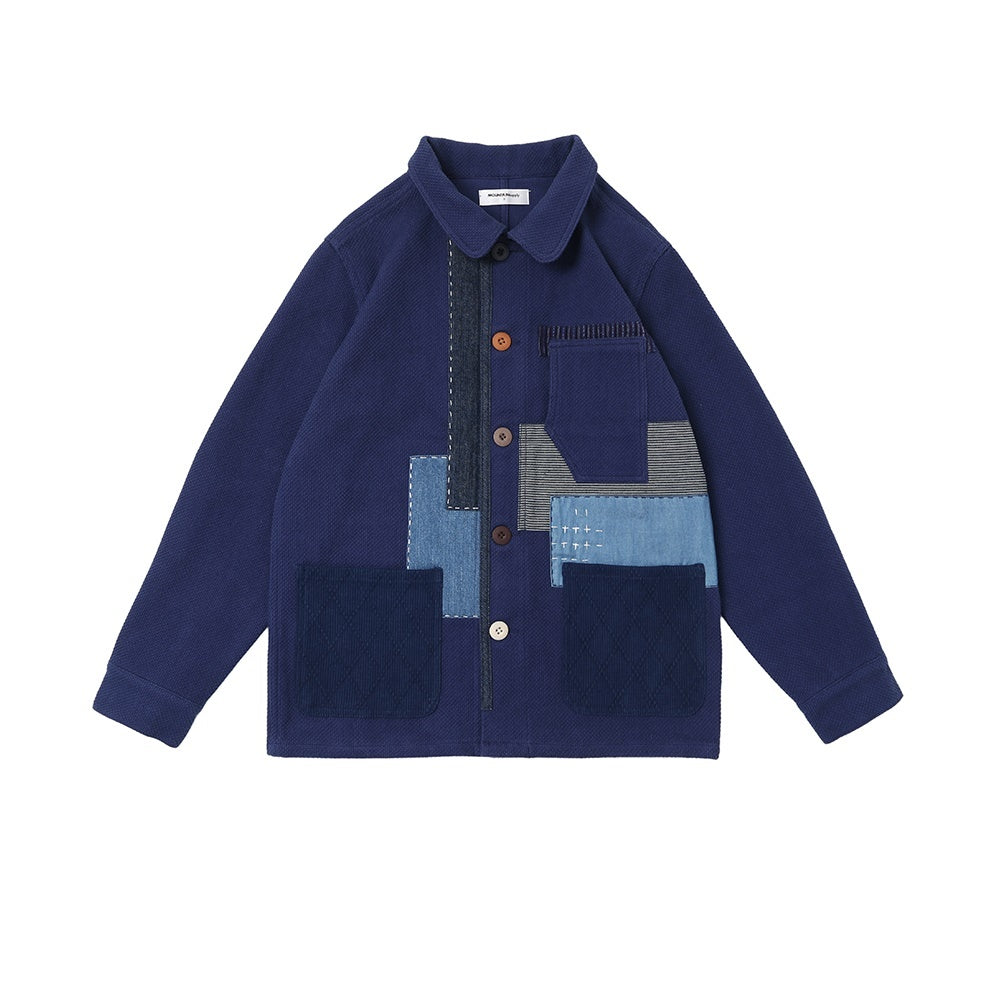 Japanese Retro Handmade Thorn Cotton Patchwork Jacket