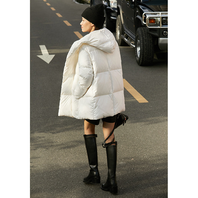 Light Hooded White Duck Down Jacket – Multi Colors