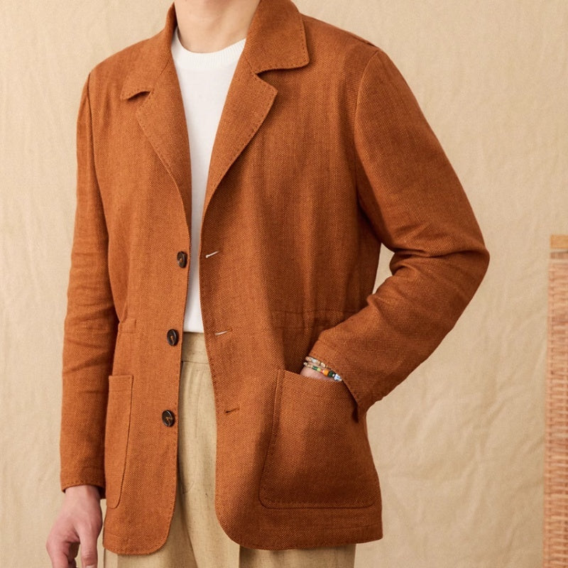 Men’s Lightweight Cotton Linen Coat