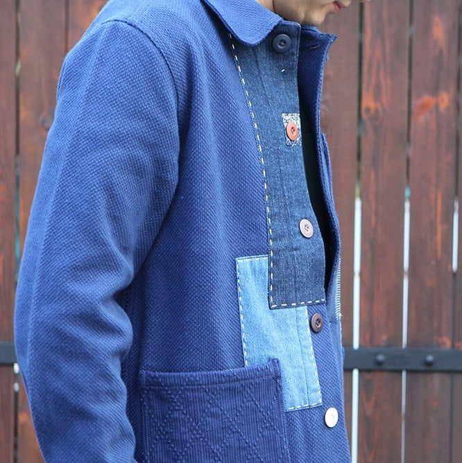 Japanese Retro Handmade Thorn Cotton Patchwork Jacket