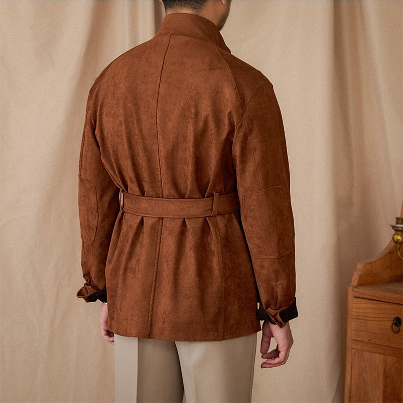 Men’s Warm Vintage Suede Jacket