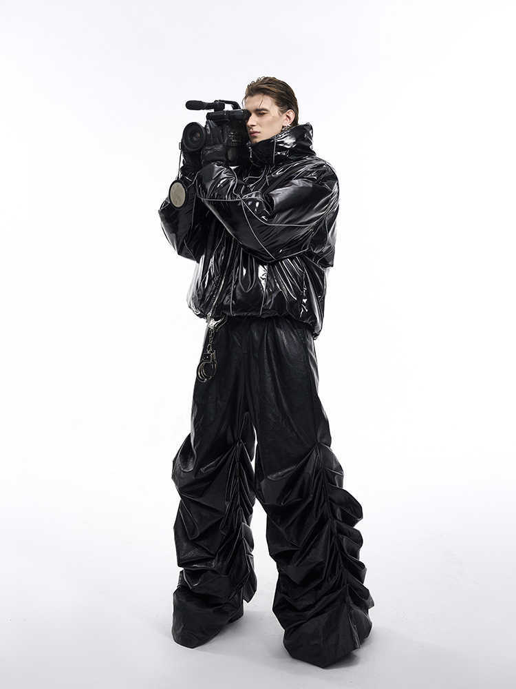 Men’s glossy puffer jacket