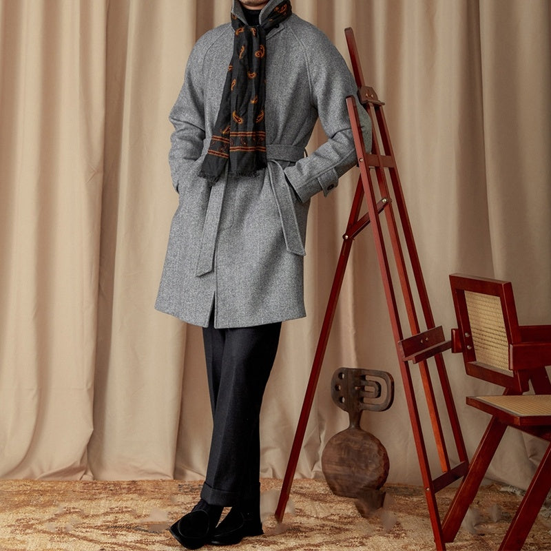 Men’s Vintage Wool Blend Winter Coat