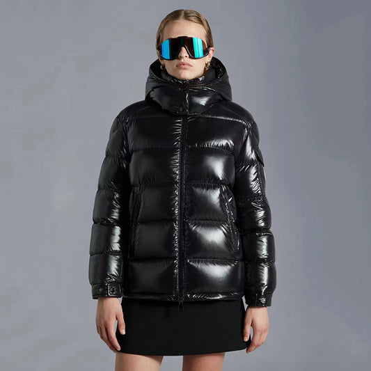 Women’s Casual Short Thickened Goose Down Cashmere Jacket