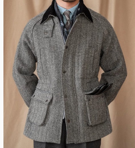 Men’s Heavy Wool Herringbone Jacket