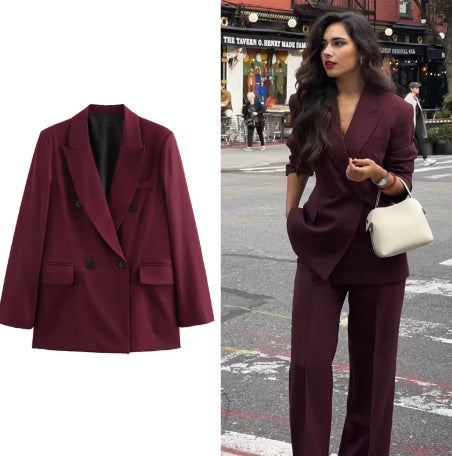 Women’s double-breasted suit coat
