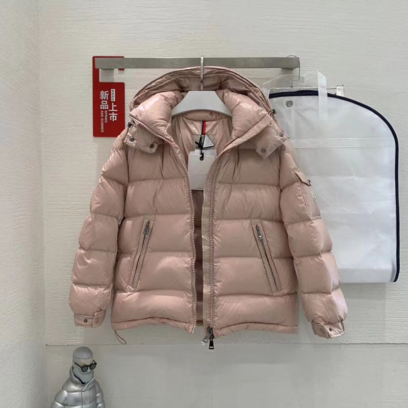 Women’s Casual Short Thickened Goose Down Cashmere Jacket