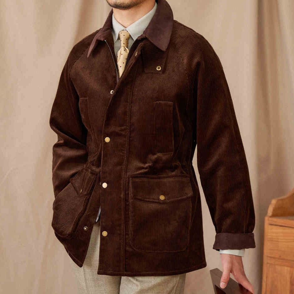 Men’s thermal cotton corduroy safari Jacket