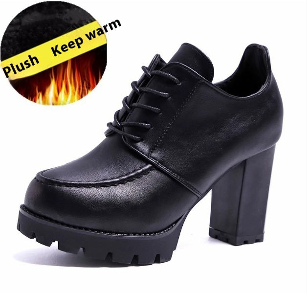 Women’s Platform High Heels with Thick Block Heels