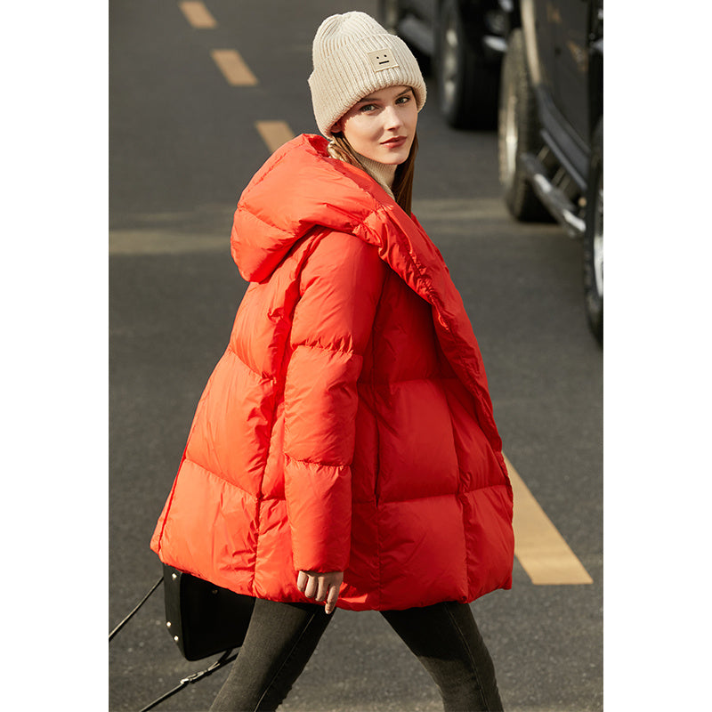 Light Hooded White Duck Down Jacket – Multi Colors