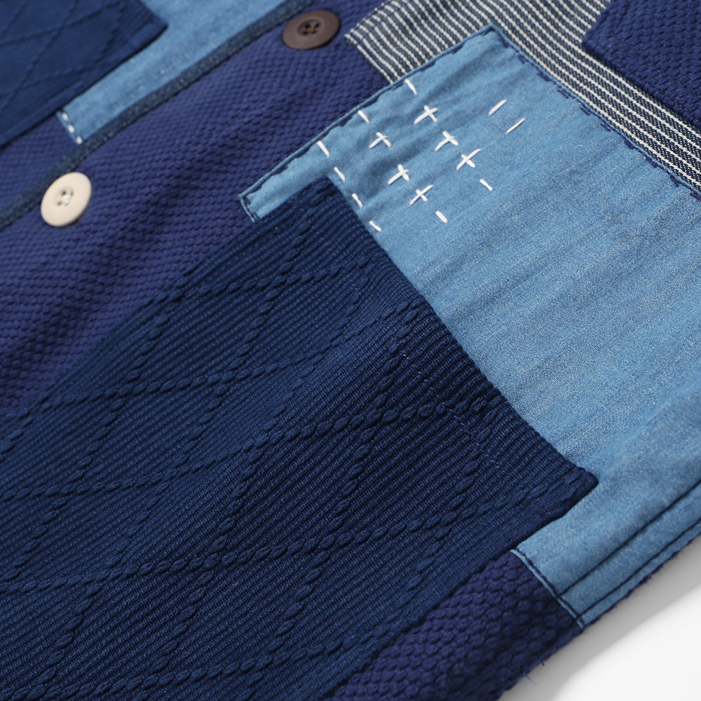 Japanese Retro Handmade Thorn Cotton Patchwork Jacket