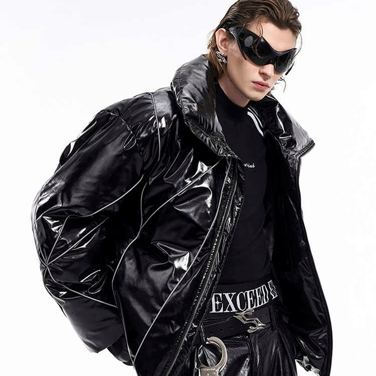 Men’s glossy puffer jacket