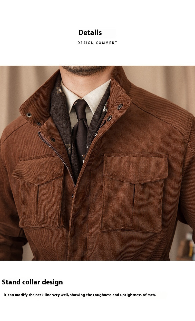 Men’s corduroy safari jacket,