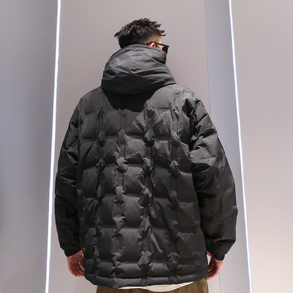 Men’s White Duck Down Winter Jacket
