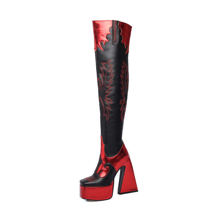 Women’s Autumn Boots with Thick High Heels