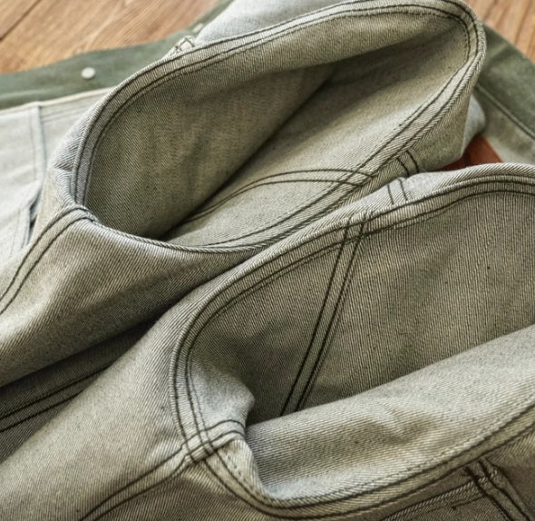 Men’s Green Denim Workwear Jacket